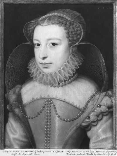 Marguerite de Valois (1553-1615) Reine de Navarre, connue sous le nom de Reine Margot, à 17 ans - François Clouet